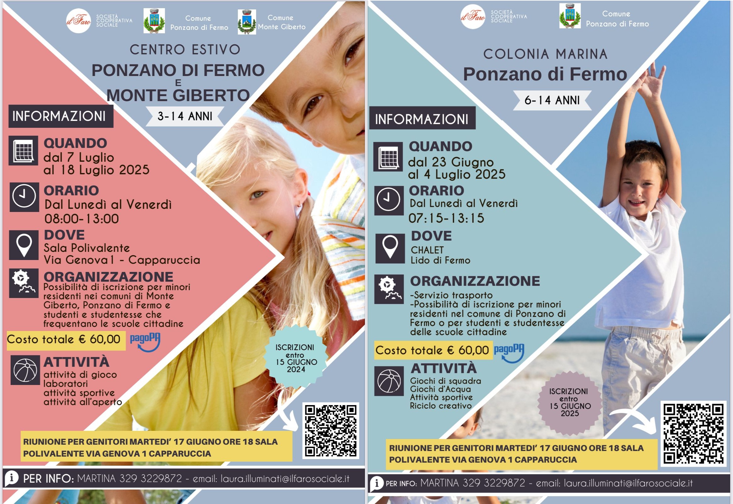 COLONIE MARINE E CENTRI ESTIVI 2025