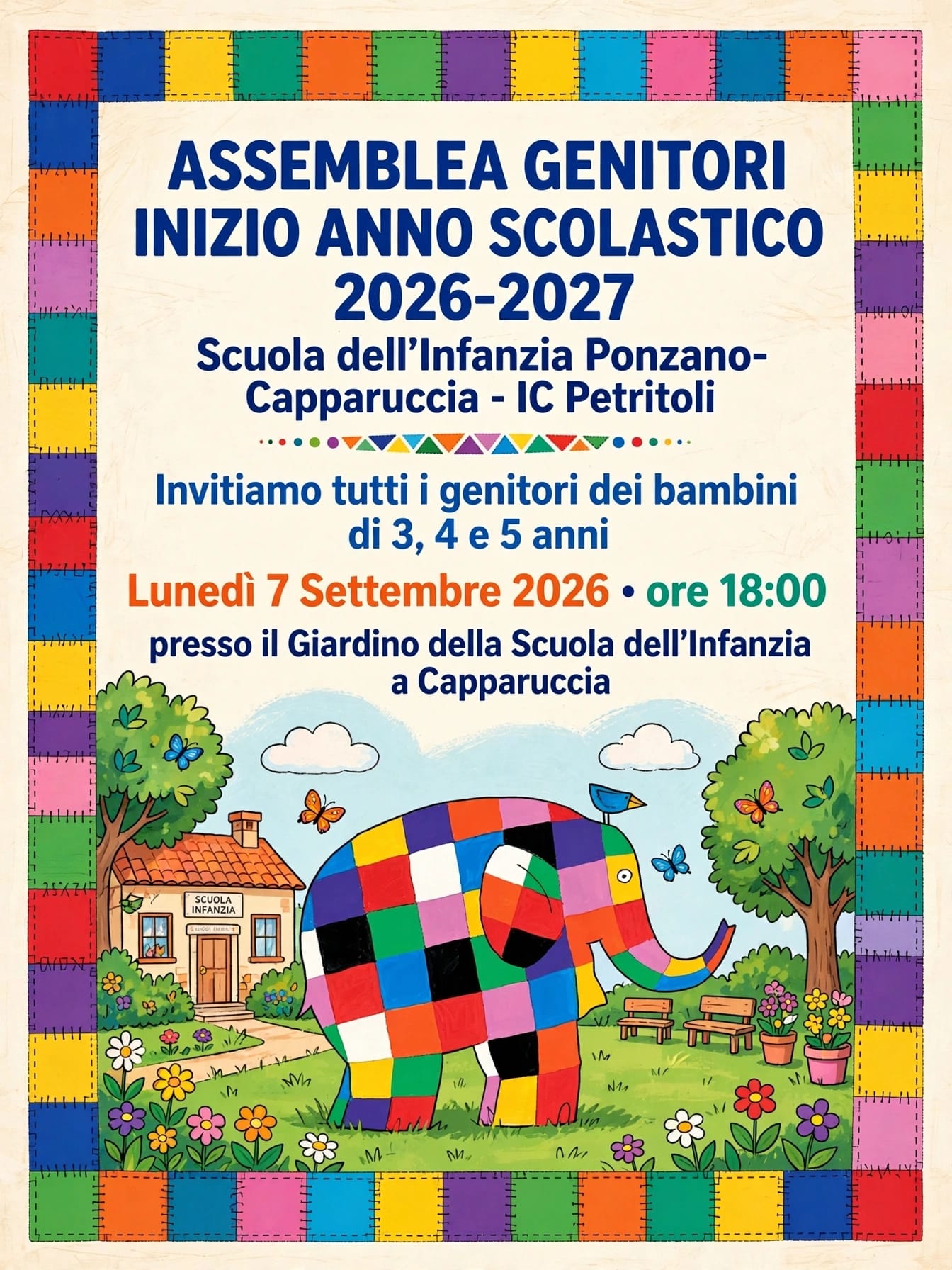 Assemblea genitori inizio anno scolastico - Scuola dell'Infanzia